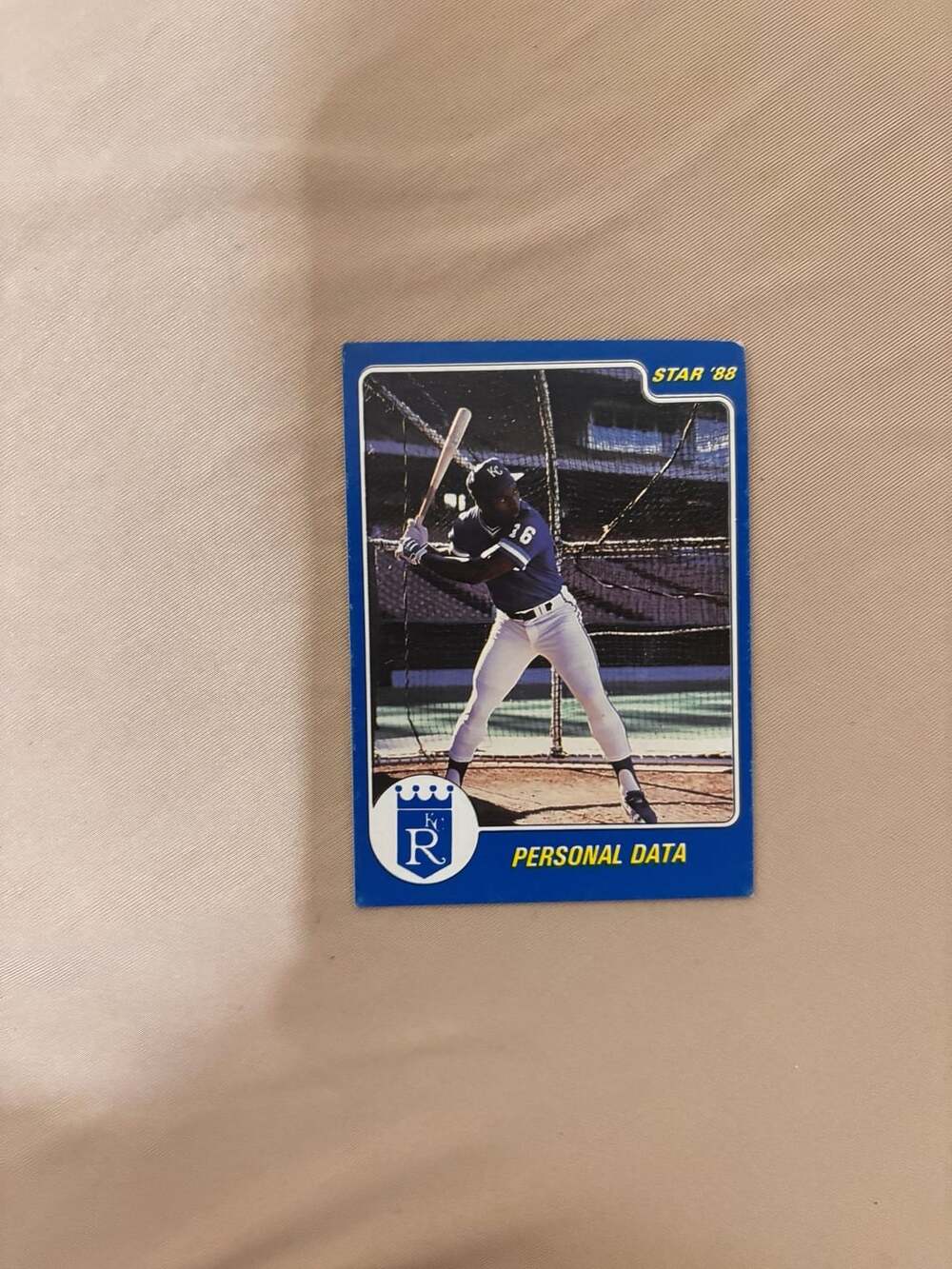 Star Co. Bo Jackson 1988 Kansas City Royals Baseball Card